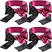 4 Pack Satin Eye Mask Blindfold 150 cm (Black Red)