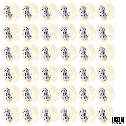 36 Clear Packing Tape Rolls - 1.88 Inch x 60 Yards, 2.7mil Thick, Heavy Duty Packaging Tape Refill Rolls