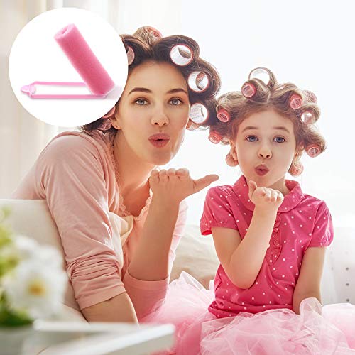 Trounistro 50 Pieces Foam Sponge Hair Rollers Soft Sponge Hair Roller Hair Curlers Flexible Hair Styling Curlers Five Size Hair Styling Curler Tools - Thumbnail 4