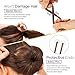 Teenitor Extra-large Hair Donut Bun for Ballet Bun, 5 Pieces Cotton hair bands, 20 Pieces Hair Bobby Pins, Brown