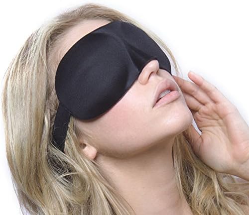 Ziaxa(TM) Travel Rest 3D Sponge Eye MASK Black Sleeping Eye Mask Sleep Cover for health care to shield the light Gift H071
