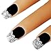 Bhbuy 2 Sheets Sweet Nice White Lace 3D Nail Art Stickers Adhesive Decals Decoration