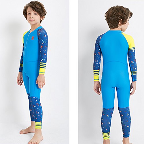 Fashionwu Children Unisex Colorful Jumpsuit Swimsuit Conjoint Quick Cute Dry Suit Set - Thumbnail 7