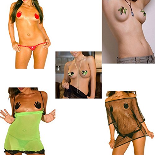 Self Adhensive Nipple Covers Disposable Lingerie Breast Pasties Petals