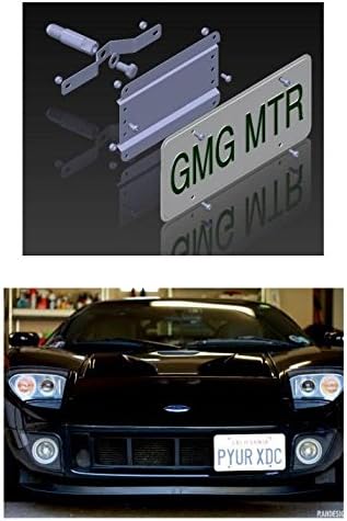 NO Holes License Plate Bracket for The Ford GT (1st GEN / 2005-2006) No Drill Tow Hook License Plate Mount
