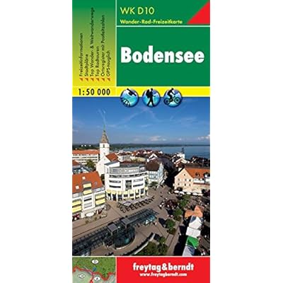Lago Constanza-Bodensee WKD10, mapa excursionista. Escala 1:50.000 Freytag & Berndt (Wander Karte) Lago Constanza-Bodensee WKD10, mapa excursionista. Escala 1:50.000 Freytag & Berndt (Wander Karte)