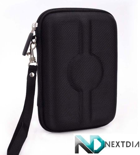 Electronic Cigarette Case / Semi-Hard / BLACK NYLON for Mvari-Stick Ecig Mod - Variable Voltage + Carabiner Hook for your keys & NextDia â„¢ Velcro Cable Strap