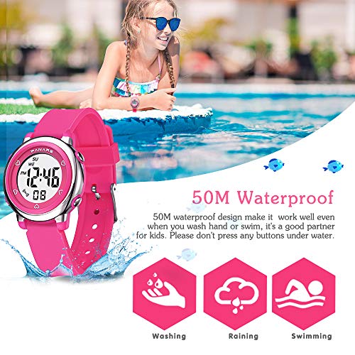 3 Waterproof+Electrical+Wristwatch+Stopwatch+Reminder