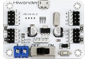 LewanSoul 16 Channel PWM Servo Motor Driver Board Module Controller with Over-Current Protection USB Port for Robot DIY