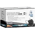 THINKA FACE MASK WITH EARLOOPS (50pcs) - [BLACK]-Medical Mask - Surgical Mask -ASTM Level 1 Mask