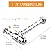 Gimify Chrome Brass Basin Sink Waste Trap Drain Kit Bottle Trap Bathroom Sink Pipe Adjustable Height& Outlet