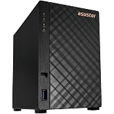 Asustor Drivestor 2 Gen 2 AS1202T 2 Bay NAS Storage for Personal Home Users | Photo File Backup, Remote Access, Mobile App, 4K Media Server, 2.5GbE, Personal Cloud, Network Attached Storage (Diskless)