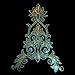 5pcs Sky Blue Big Flower Sequins Embroidered DIY Applique Iron Patches
