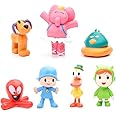 jkahh 7 Set of New Pocoyo Toys,Action Figure Doll Toy, Nina, Elly, Pato, Fred, Loula Toys