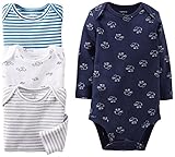 Carter's Baby Boys' 4 Pack Bodysuits (Baby) - Navy