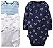 Carter's Baby Boys' 4 Pack Bodysuits (Baby) - Navy