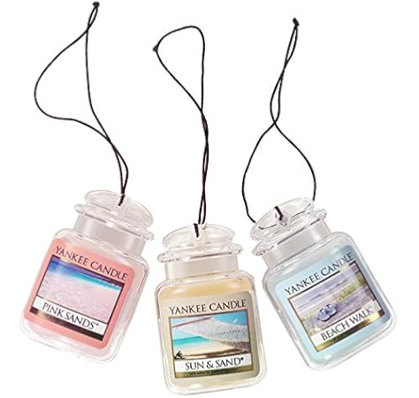 Amazon Com Yankee Candle Car Jar Variety 3 Pack Sparkling Cinnamon Balsam Cedar Christmas Cookie Home Kitchen