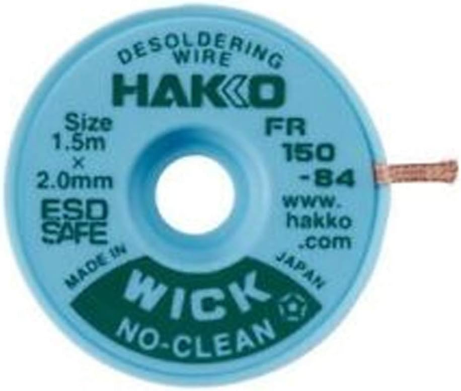 Hakko FR150-84 No Clean Desolder Braid Wick 2.0mm 1.5m Copper Wire