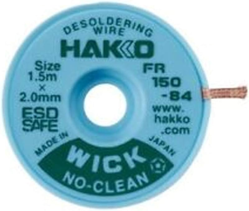 Hakko FR150-84 No Clean Desolder Braid Wick 2.0mm 1.5m Copper Wire