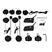 Helmet Wireless Bluetooth Intercom High-Power Headset 6 Riders 1200m Waterproof Interphone 2 Pack