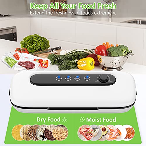 Vacuum Sealer Machine, Food Vacuum Sealer with Adjustable Suction(60