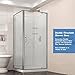 DreamLine SlimLine 34 in. D x 48 in. W x 2 3/4 in. H Left Drain Double Threshold Shower Base in White, DLT-1034481