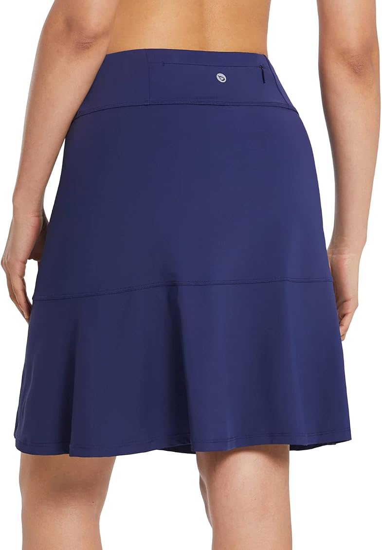Amazon.com: BALEAF Falda larga para mujer de 20 pulgadas hasta la rodilla,  faldas casuales atléticas largas de golf con bolsillos, Azul / Patchwork,  XS : Ropa, Zapatos y Joyería