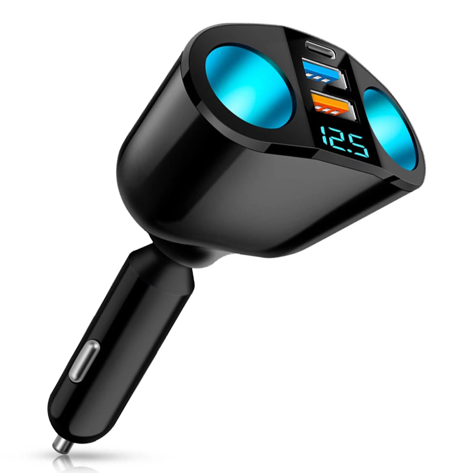 Local Seller) USB Car Charger QC3.0 PD Type C With Switch Socket For