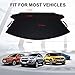 Gelibo Car Windshield Snow Cover with 2 Mirror Covers,Heavy-Duty Durable Sun Shade Snow,Ice,Frost Protector Waterproof for Cars,Standard Pickup,SUV