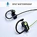 Bluetooth Headphones, LETSCOM Wireless Earbuds IPX7 Waterproof Noise Cancelling Headsets, Richer Bass & HiFi Stereo Sports Earphones 8 Hours Playtime Running Headphones with Travel Casethumb 4