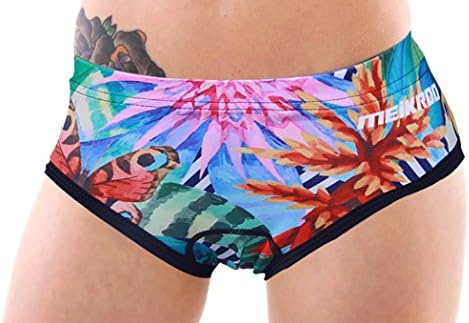 TSin Women's Fashionable Breathable Cartoon 3D Silica Gel Padded Bicycle Cycling Underwear Shorts(Color Rainforest Size L)