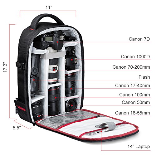 2 Beschoi+Camera+Backpack+Waterproof+Accessories