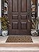 Fab Habitat Extra Thick Doormat - Handwoven, Durable - Natural Coir - Entryway, Front Door, Porch, Patio - Blue Tile Dark Blue (18