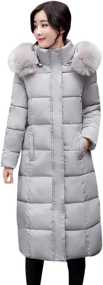 Sunyastor Women Down Coats,Fashion Plus Size Solid Casual Thicker Winter Warm Slim Jacket Hoodies Overcoat