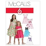 McCall's Patterns M6020 Children's/Girls' Lined Dresses, Size CCE (3-4-5-6)