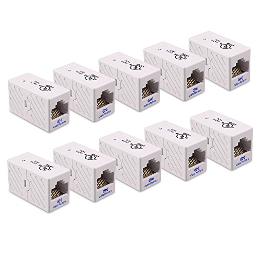 Cable Matters (10 Pack) RJ45 Cat6 In-Line Coupler in White