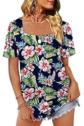 WIHOLL Womens Tops Dressy Casual Loose Tops Cute