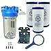 KleenWater Whole House Water Filter, Complete Filtration System, Includes 3 Dirt Rust Sediment Cartridges, Best for Home or Commercial Applications