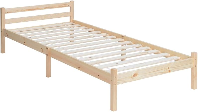 pine single bed frame