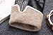 MarSue Women's Cashmere Ethiopian Lambskin Leather Winter Gloves with Cashmere Lining and Full-Hand Touchscreen