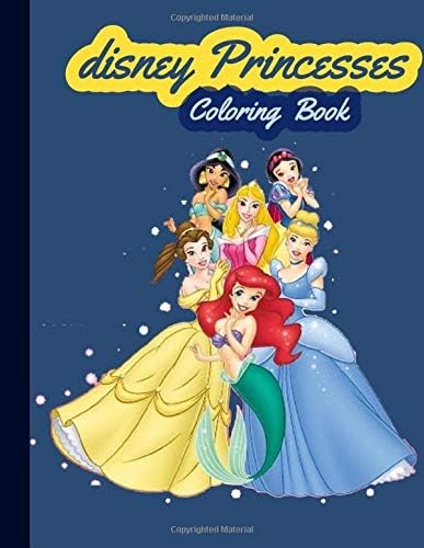disney princesses coloring book: for kids ,Princess jumbo coloring books for kids ages 4-8 girls