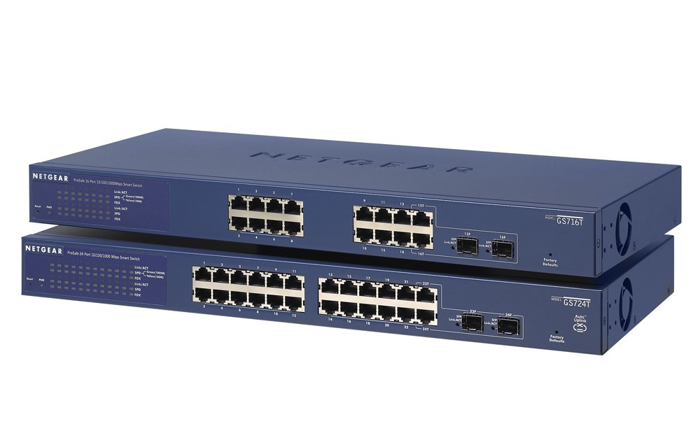 NetGear GS716T ProSafe 16 and 24Port Gigabit Smart Switches Buy