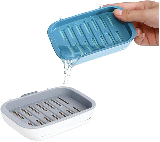 2 packs of soap dish, super drainage holes to keep the soap dry, no