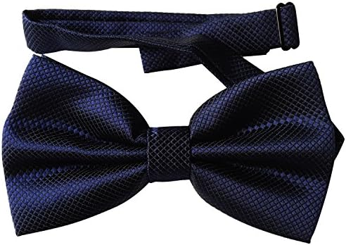 Navy Mens Clip on Bow Tie Wedding Tuxedo Bow Tie Adjustable Wedding Bow Ties for Men