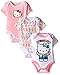 Hello Kitty Baby Girls' Value Pack Bodysuits, Multi, 0-3 Months