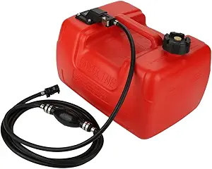 AloneGoer Portable Boat Fuel tank 12L 3 Gallon Marine Outboard Gas Tank for YAMAHA Barco De Motor Fuera De Borda with Connector