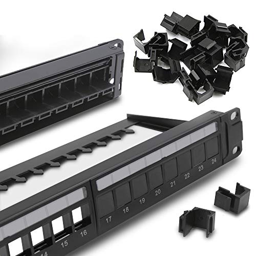 VCE 20-Pack Blank Keystone Jack Inserts