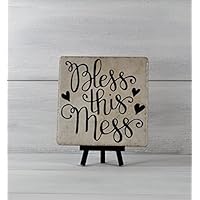 Bless This Mess, Tile Quote, Decorative Tile, Mothers Day Gift, Gifts Under 20, Inspirational Gift, Gift For Mom