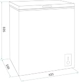 Baridi DH152 Freestanding Chest Freezer 142L Black Garage Safe Adjustable view 5