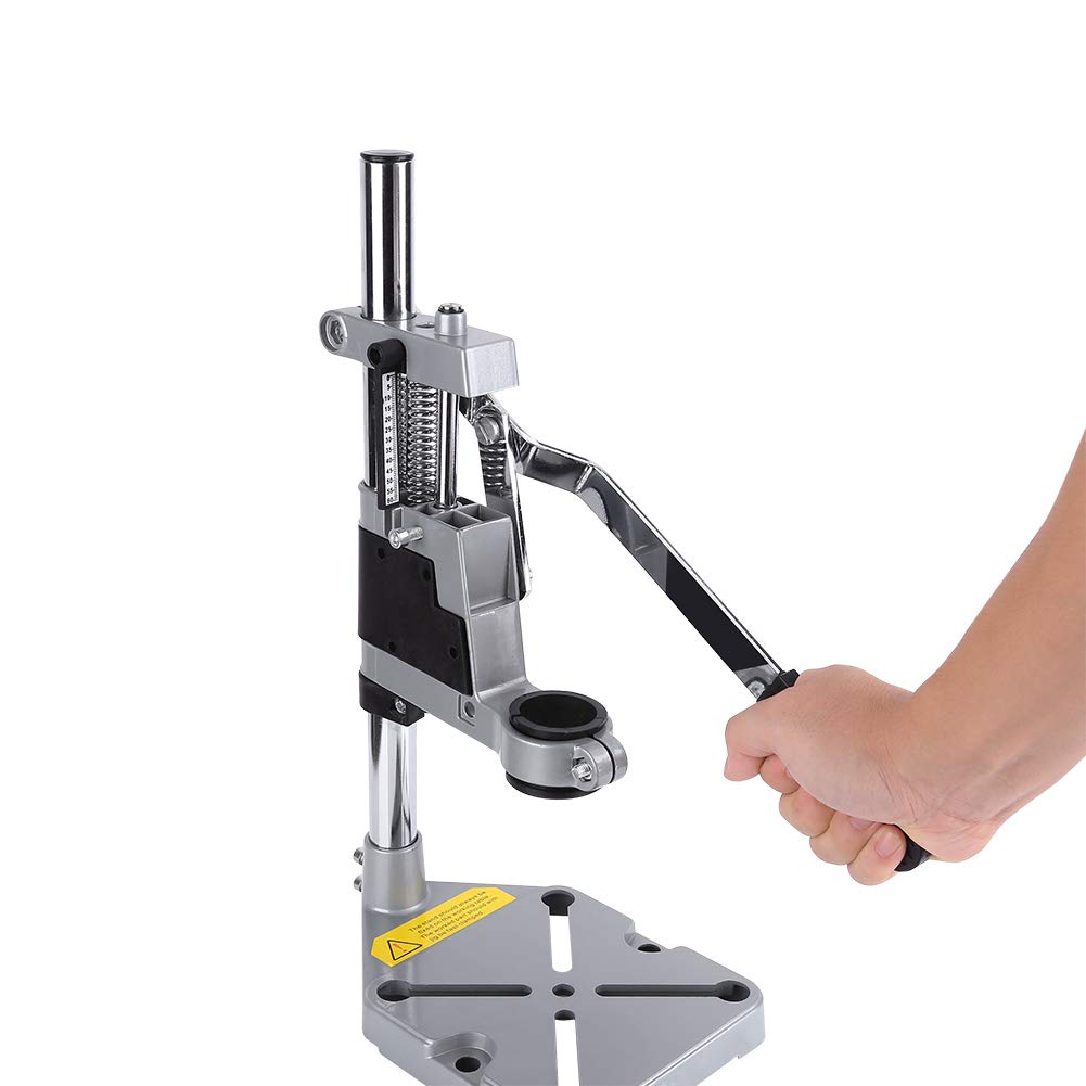 Lyrlody Universal Drill Stand, Adjustable Drill Bench Press Holder - Shop/Home Drilling, Height 400mm